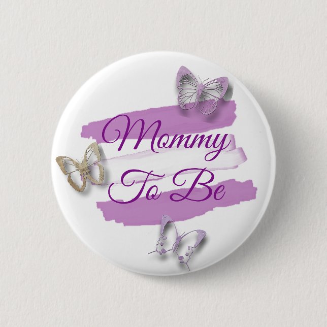 Pink Buttons Mommy to be Baby Shower (Front)