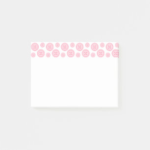Pink Buttons Post-it Notes