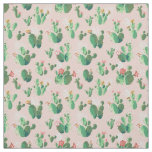 pink cactus flower fabric