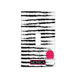 Pink Cactus pattern design Light Switch Cover