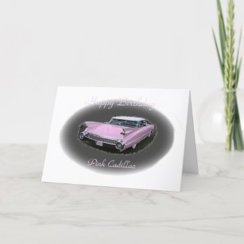 Pink Cadillac Flash Card by Rosemariesw at Zazzle