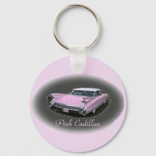 Pink Cadillac Flash Keychain