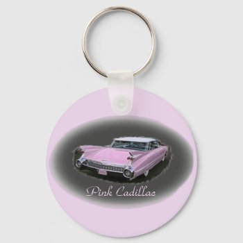 Pink Cadillac Flash Keychain by Rosemariesw at Zazzle