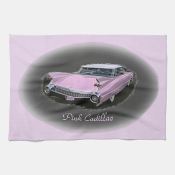 Pink Cadillac Flash Towel by Rosemariesw at Zazzle