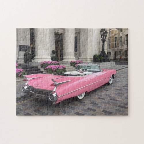 Pink Cadillac Jigsaw Puzzle