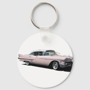 Pink Cadillac Keychain