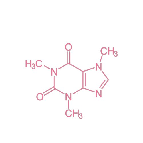 Pink Caffeine Molecule Two_Tone Coffee Mug