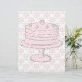 Pink Cake on Pink Cake Pattern. (Standing Front)