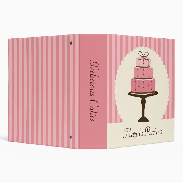 Pink Cake Recipe Binder (Background)