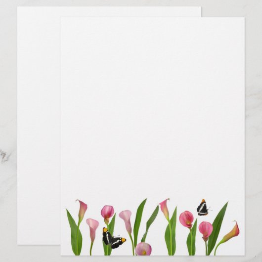 Pink Calla Lilies (Front/Back)