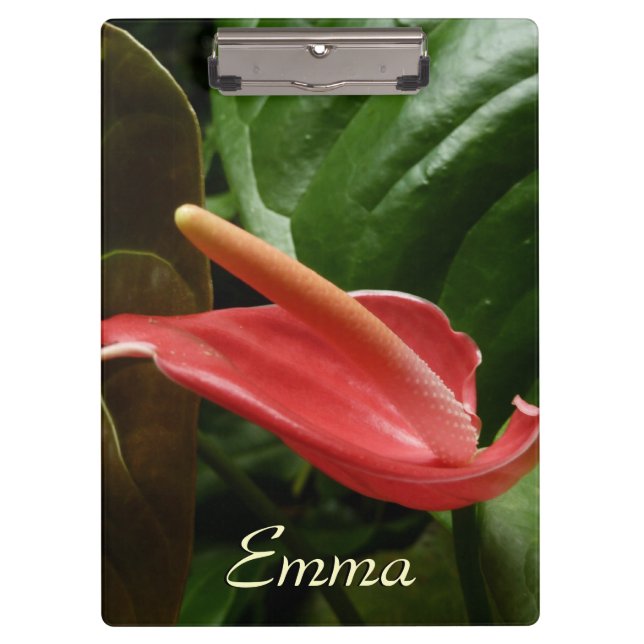 Pink Calla Lily Elegant Floral Clipboard (Front)