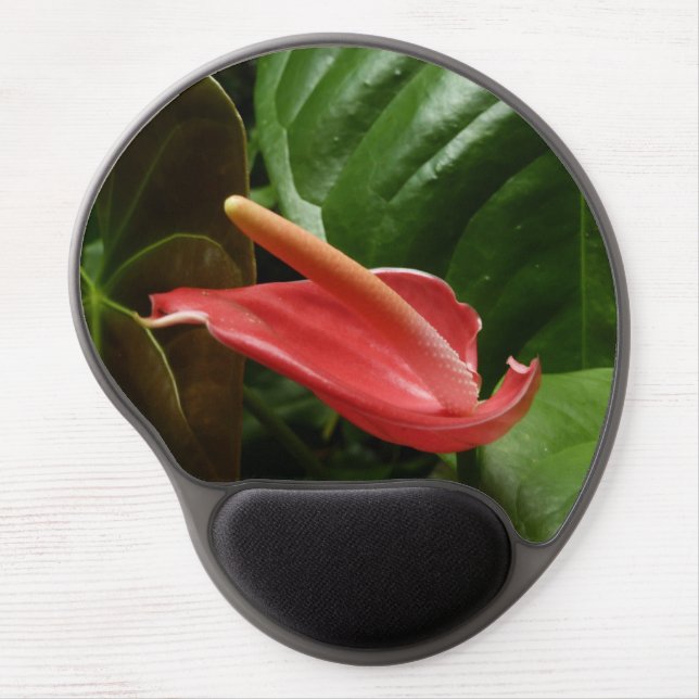 Pink Calla Lily Elegant Floral Gel Mouse Pad (Front)