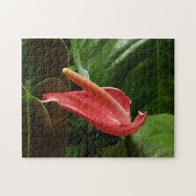Pink Calla Lily Elegant Floral Jigsaw Puzzle (Horizontal)