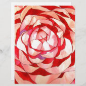 Pink Camellia abstract original art painting (Front/Back)