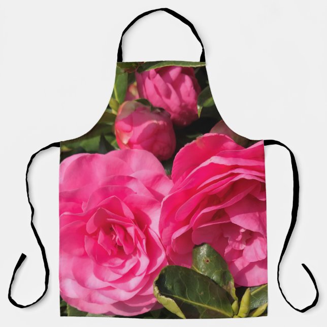Pink Camellia    Apron (Front)