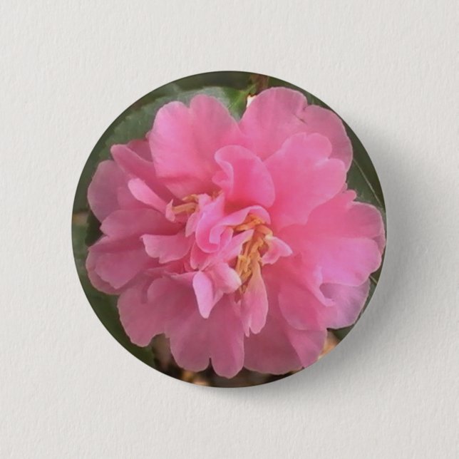 Pink Camellia Button (Front)