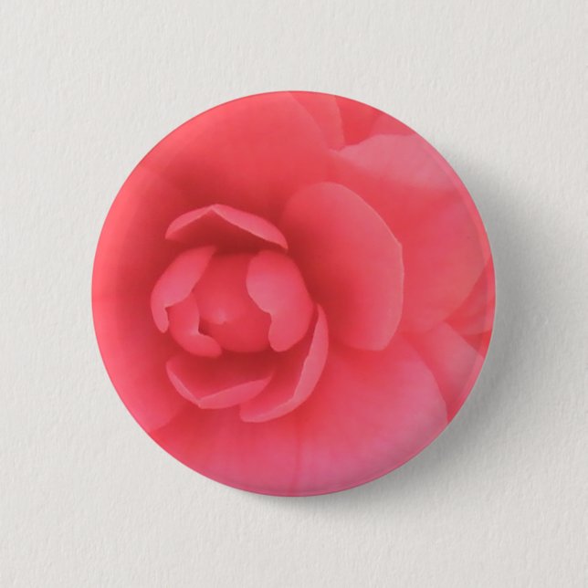 Pink Camellia Button (Front)