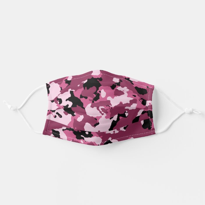 Pink Camo Adult Cloth Face Mask