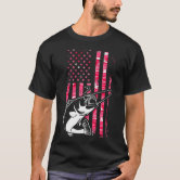 Fishing American Flag Bass Fishing T-Shirt