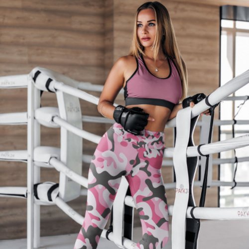 Pink Camo Army Patterned  Leggings