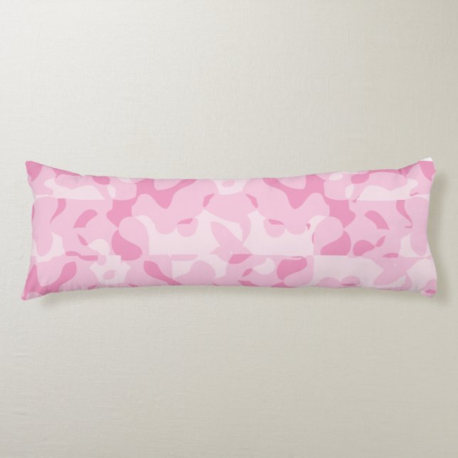 Pink Camo Body Pillow (Front)