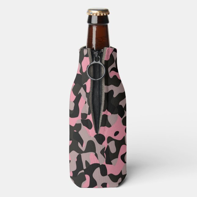 Pink Camo   Bottle Cooler (Bottle Back)