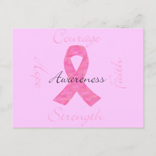 Pink Camo Breast Cancer Postcard
