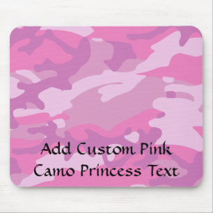 Pink Camo Camoflauge Mouse Pad
