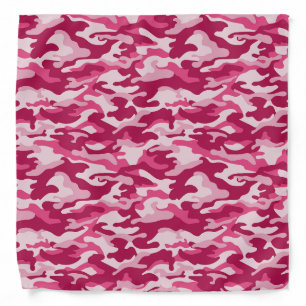 Pink Camo Camouflage Bandana