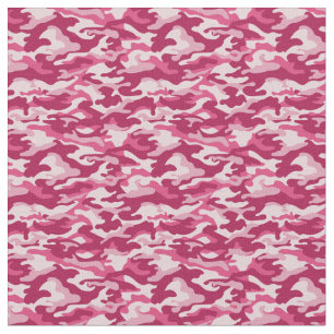 Pink Camo Camouflage Fabric