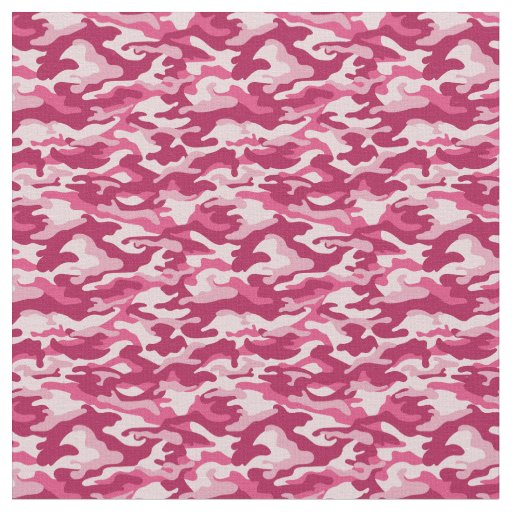 Pink Camo Camouflage  Fabric