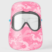 Pink Camo Camouflage Face Shield (Front)