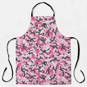 Pink Camo Camouflage Girly For Her Pattern Apron