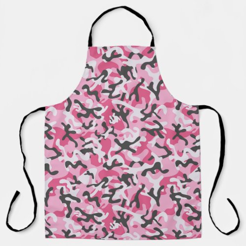 Pink Camo Camouflage Girly For Her Pattern Apron