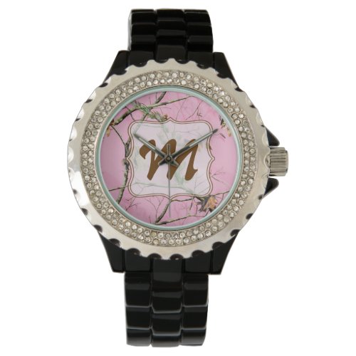 Pink Camo Camouflage Hunting Girl Real Tree Watch