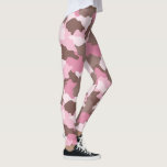 Pink Camo Camouflage Leggings<br><div class="desc">These girly camo leggings feature a camouflage pattern in shades of pale pink to dusty rose to brown. Wear them in style. I had a lot of fun creating this pattern and color palette for you. Enjoy! Designed by artist ©Susan Coffey.</div>