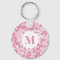 Initial Keychain-Pink Camo - j.hoffman's