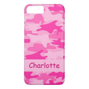 Pink Camo Camouflage Name Personalized iPhone 8 Plus/7 Plus Case
