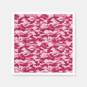 Pink Camo Camouflage Napkins