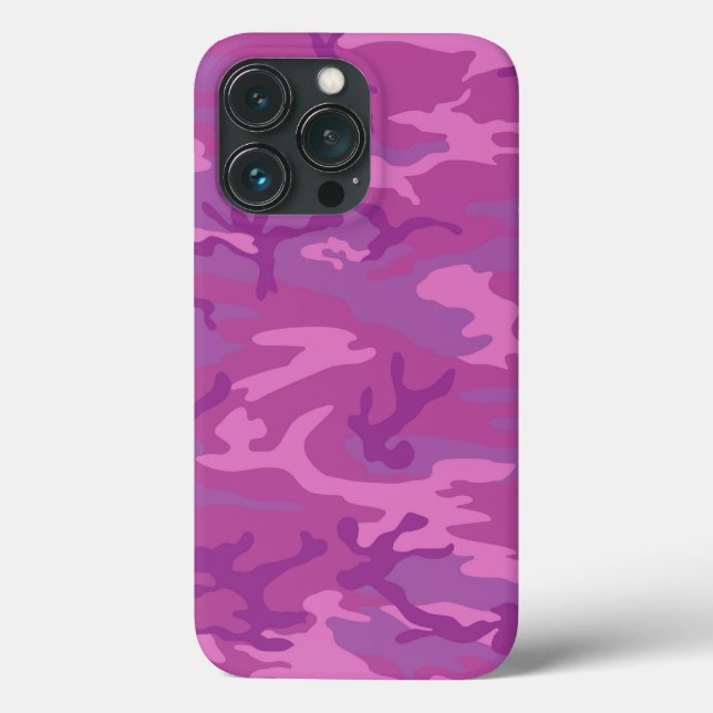 Pink Camo Camouflage Pattern Art Phone Case (Back)