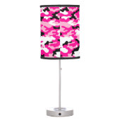 Pink CAMO Camouflage Table Lamp (Back)