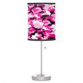 Pink CAMO Camouflage Table Lamp (Left)