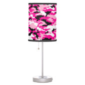 Pink CAMO Camouflage Table Lamp (Right)