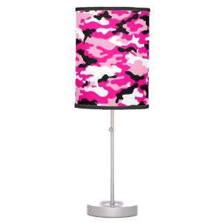 Pink CAMO Camouflage Table Lamp