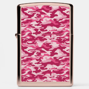 Pink Camo Camouflage Zippo Lighter
