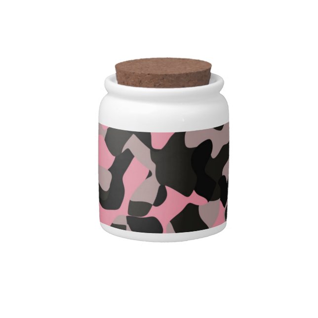 Pink Camo   Candy Jar (Front)