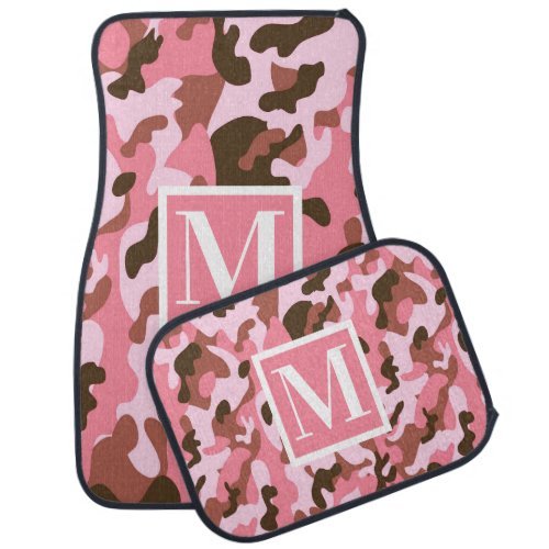 Pink Camo Car Floor Mat