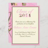 Pink Camo Class of 2014 Graduation Invitation (Front/Back)