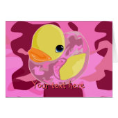 Pink Camo Ducky (Front Horizontal)