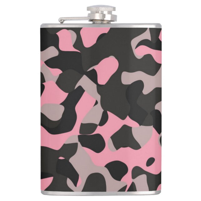 Pink Camo   Flask (Front)